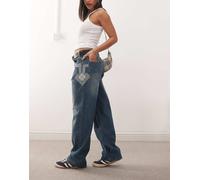 Deus Ex Machina - Bonham - Jeans lavaggio medio con cuciture-Blu S