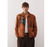 Deus Ex Machina - Collective Improv - Giacca marrone con ricami S