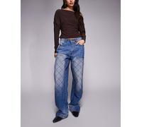 Deus Ex Machina - Dayton - Jeans blu lavaggio medio con ginocchia rinforzate L