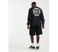 Deus Ex Machina - Defacto - T-shirt nera a maniche lunghe-Nero S