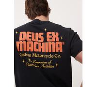 Deus Ex Machina - Drop Down - T-shirt nera con stampa-Nero XL