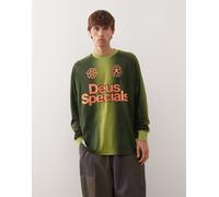 Deus Ex Machina - Hangout - Maglia a maniche lunghe verde stile motocross S