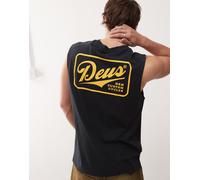 Deus Ex Machina - Phase - Canotta nera con stampa-Nero XS
