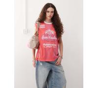 Deus Ex Machina - Project Mayhem - Top senza maniche rosa L