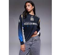 Deus Ex Machina - Renegade - Top a maniche lunghe stile biker nero M