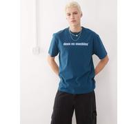 Deus Ex Machina - T-shirt blu con grafica S