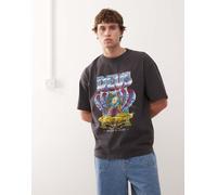 Deus Ex Machina - T-shirt grigia con stampa-Grigio XS