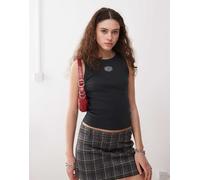 Deus Ex Machina - Top nero senza maniche con scudo L