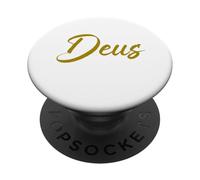 Deus Latin - Parola latina minimalista per la storia PopSockets PopGrip Adesivo