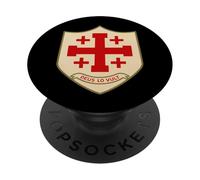 Deus Lo Vult - Croce di Gerusalemme - Templare PopSockets PopGrip Adesivo