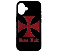 Deus Vult - Casco Templerorden Croce di San Templo Custodia per iPhone 16