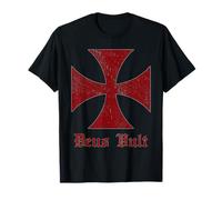 Deus Vult - Casco Templerorden Croce di San Templo Maglietta