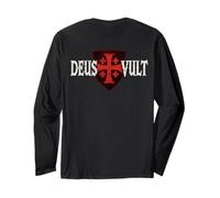 Deus Vult - Croce Cristiana - Gerusalemme Maglia a Manica