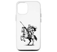 Deus Vult, crociato medievale a cavallo leggenda cattolica Custodia per iPhone 12/12 Pro