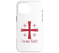 Deus Vult Dio vuole Cavaliere Templare Latino Custodia per iPhone 16 Pro Max