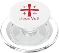 Deus Vult Dio vuole Cavaliere Templare Latino PopSockets PopGrip per MagSafe