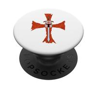 Deus Vult Dio Vuole Esso Crociata Cavaliere Medioevo PopSockets PopGrip Adesivo