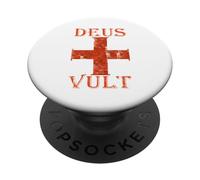 Deus Vult Dio Vuole Esso I Crociata Medioevo Templare Croce PopSockets PopGrip Adesivo