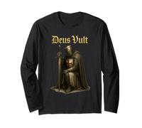 Deus Vult - Guerriero cattolico di Cristo - Temple Crust Maglia a Manica