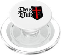 Deus Vult! - Guerriero cristiano cattolico di Cristo PopSockets PopGrip per MagSafe