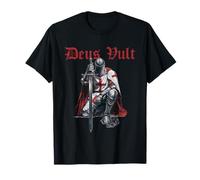 Deus Vult Knights Templar Crusades Maglietta