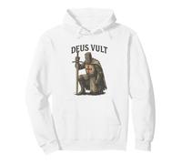 Deus Vult - Parola Latina Minimalista per la Storia 001 Felpa con Cappuccio