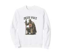 Deus Vult - Parola Latina Minimalista per la Storia Felpa