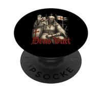 Deus Vult - Re Baldovino IV di Gerusalemme - Crociati PopSockets PopGrip Adesivo