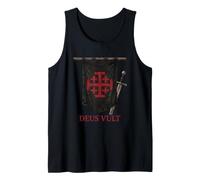 Deus Vult T-Shirt Cavalieri Templari Crociati Chiesa Canotta