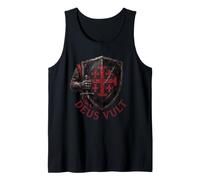 Deus Vult T-Shirt Cavalieri Templari Crociati Chiesa Canotta