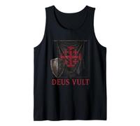 Deus Vult T-Shirt Cavalieri Templari Crociati Chiesa Canotta