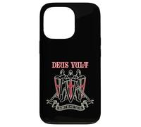 Deus Vult Templare Cavalieri Regno Di Gerusalemme Vintage Custodia per iPhone 13 Pro