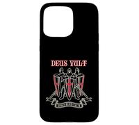 Deus Vult Templare Cavalieri Regno Di Gerusalemme Vintage Custodia per iPhone 15 Pro Max