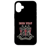 Deus Vult Templare Cavalieri Regno Di Gerusalemme Vintage Custodia per iPhone 16 Plus