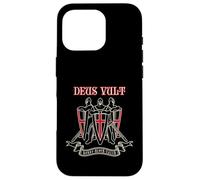 Deus Vult Templare Cavalieri Regno Di Gerusalemme Vintage Custodia per iPhone 16 Pro