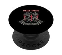Deus Vult Templare Cavalieri Regno Di Gerusalemme Vintage PopSockets PopGrip Adesivo