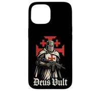 Deus Vult Templari Knight - Soldato di Cristo Custodia per iPhone 15