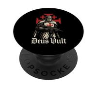 Deus Vult Templari Knight - Soldato di Cristo PopSockets PopGrip Adesivo