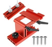Deuson Resto Affilatura Jig In Lega di Alluminio Affilatura Strumento Resto Jig Regolabile Affilatura Jig Strumento Manuale Smerigliatrice Da Banco Affilatura Jig per 6/8 "Diametro Grinder (Gules)