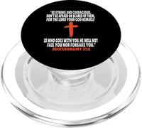 Deuteronomio 31:6 Versetti della Bibbia Scrittura PopSockets PopGrip per MagSafe