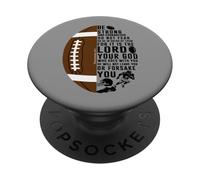 Deuteronomio 31:6 Versetto Bibbia Cristiana Calcio PopSockets PopGrip Adesivo