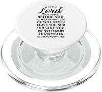 Deuteronomio 31:8 Il Signore ti precede la Bibbia Versetto Fede PopSockets PopGrip per MagSafe