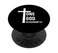 Deuteronomio 6:4 6 4 - Dio Gesù Citazione Croce Uno PopSockets PopGrip Adesivo
