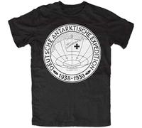 Deutsch Antarktische Expedition T Shirt Mens Summer Fashion Tee Shirt Schwarz Reichspinguin Ewiges Haunebu 193 Black XL Unisex 100% Cotton Short-Sleeve T-Shirts Black M