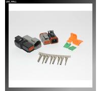 Deutsch Dt 2-Pin Originale Nero & Grigio Connettore Kit 14-16AWG Marcata