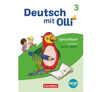 Deutsch mit Olli - Sprache 2-4 - Ausgabe 2021 - 3. Schuljahr: Arbeitsheft Leicht / Basis - Mit BOOKii-Funktion und Testheft
