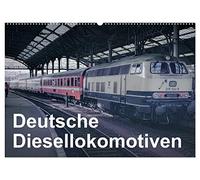 Deutsche Diesellokomotiven (Wandkalender 2026 DIN A2 quer), CALVENDO Monatskalender: Klassiker der Deutschen Diesellokomotiven aus Ost und West