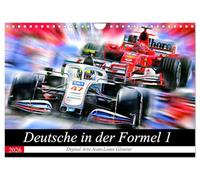 Deutsche in der Formel 1 (Wandkalender 2026 DIN A4 quer), CALVENDO Monatskalender: Vollgas in schwarz-rot-gold