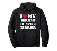 Deutscher Jagdterrier I Love My German Hunting Terrier Felpa con Cappuccio