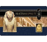 DEUTSCHER MÜNZEXPRESS Hatshepsut | Faraohs | Moneta d'oro fine | Esente IVA | In Coincard | Con certificato di autenticità